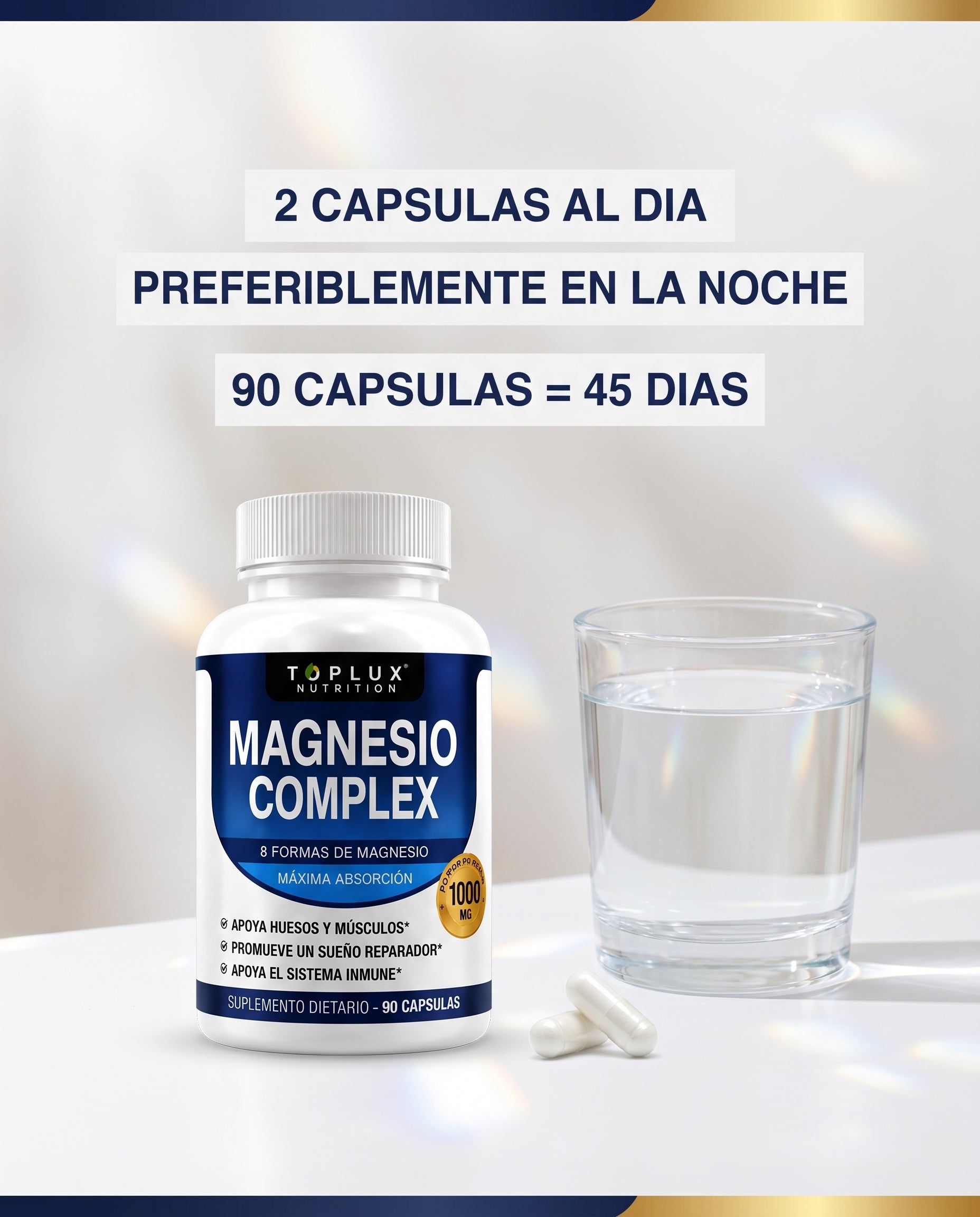 Cómo tomar Magnesio Complex TOPLUX