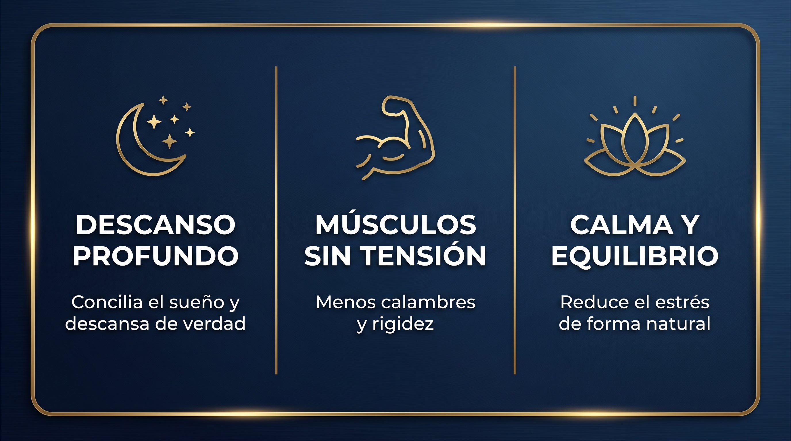 Descanso profundo, músculos sin tensión, calma y equilibrio