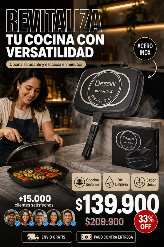 Sarten Doble Parrilla Dessini