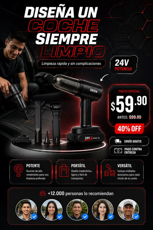 Aspiradora De Carro Con Bateria